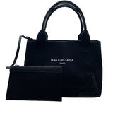 バレンシアガ BALENCIAGA ネイビーカバスS 339933 キャンバス ユニセックス ハンドバッグ