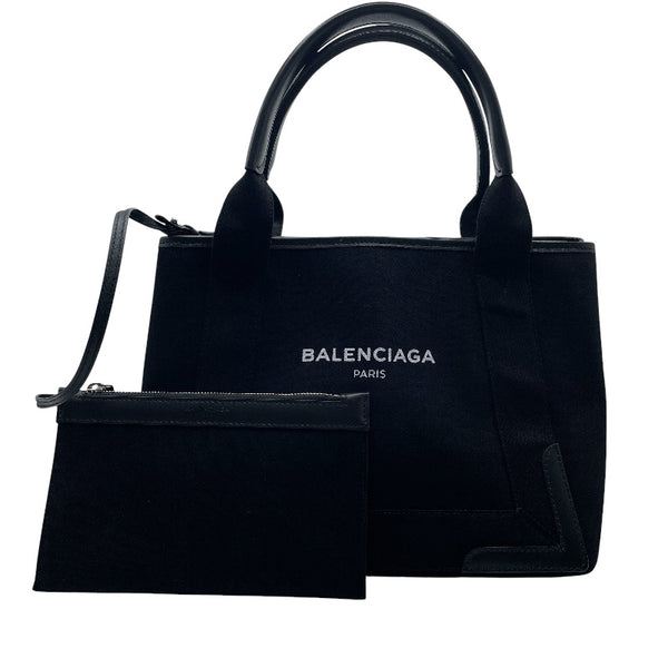 バレンシアガ BALENCIAGA ネイビーカバスS 339933 キャンバス ユニ