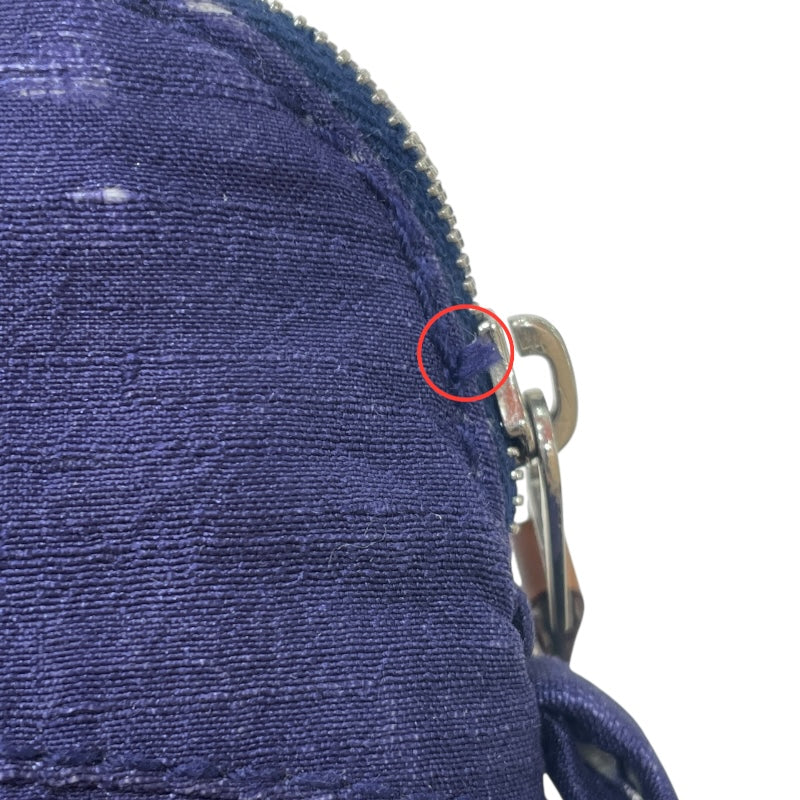 エルメス HERMES ボリードポーチ ブルー シルク ユニセックス ポーチ