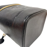 シャネル CHANEL ココマークバニティバッグ A01998 ブラック　ゴールド金具 キャビア レディース その他バッグ