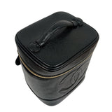 シャネル CHANEL ココマークバニティバッグ A01998 ブラック　ゴールド金具 キャビア レディース その他バッグ