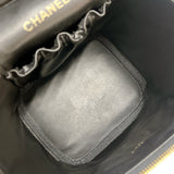 シャネル CHANEL ココマークバニティバッグ A01998 ブラック　ゴールド金具 キャビア レディース その他バッグ
