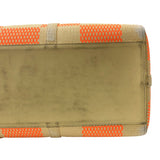 ルイ・ヴィトン LOUIS VUITTON キーポル・バンドリエール50 2021年春夏コレクション M57419 ベージュ×オレンジ ラフィア（ヤシ繊維）ダミエ・ジャイアント ユニセックス ボストンバッグ