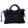 バレンシアガ BALENCIAGA ネオ・カゴールXS 700940 ブラック デニム レディース ハンドバッグ