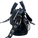 バレンシアガ BALENCIAGA ネオ・カゴールXS 700940 ブラック デニム レディース ハンドバッグ