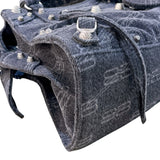 バレンシアガ BALENCIAGA ネオ・カゴールXS 700940 ブラック デニム レディース ハンドバッグ