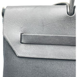 エルメス HERMES エールバッグMM ▢H刻 ブラック SV金具 トワル・レザー レディース ハンドバッグ