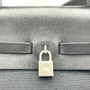 エルメス HERMES エールバッグMM ▢H刻 ブラック SV金具 トワル・レザー レディース ハンドバッグ