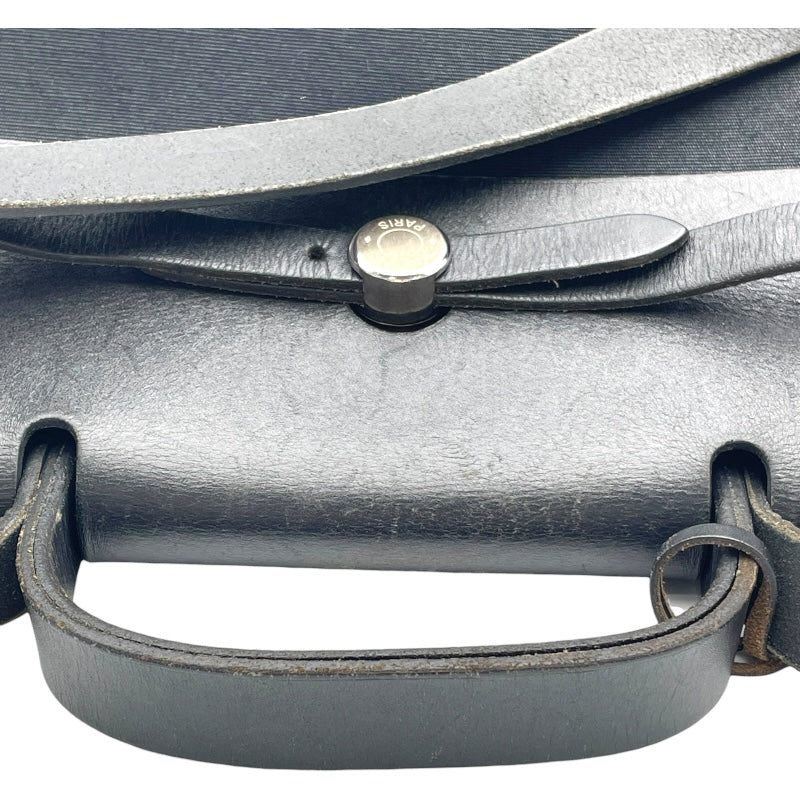 HERMES エルメス エールバッグ ハンドバッグ ブラック レディース エルメス HERMES エールバッグMM ▢H刻 ブラック SV金具 トワル