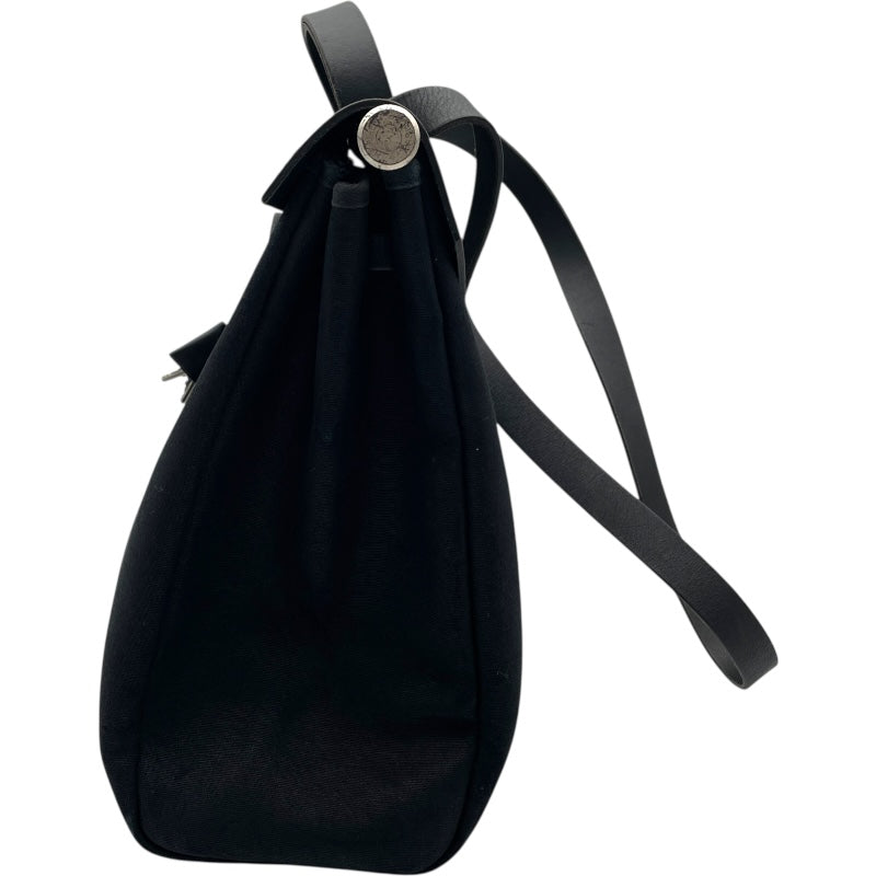 HERMES エルメス エールバッグ ハンドバッグ ブラック レディース エルメス HERMES エールバッグMM ▢H刻 ブラック SV金具 トワル