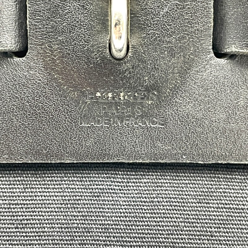 エルメス HERMES エールバッグMM ▢H刻 ブラック SV金具 トワル