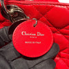 クリスチャン・ディオール Christian Dior レディディオールラージ レッド/シルバー金具 レディース トートバッグ