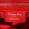 クリスチャン・ディオール Christian Dior レディディオールラージ レッド/シルバー金具 レディース トートバッグ