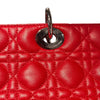 クリスチャン・ディオール Christian Dior レディディオールラージ レッド/シルバー金具 レディース トートバッグ