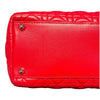 クリスチャン・ディオール Christian Dior レディディオールラージ レッド/シルバー金具 レディース トートバッグ