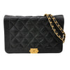 シャネル CHANEL ボーイシャネルチェーンウォレット A81969 ブラック ゴールド金具 ソフトキャビアスキン レディース ウォレットチェーン