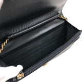 シャネル CHANEL ボーイシャネルチェーンウォレット A81969 ブラック ゴールド金具 ソフトキャビアスキン レディース ウォレットチェーン