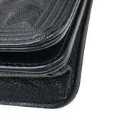 シャネル CHANEL ボーイシャネルチェーンウォレット A81969 ブラック ゴールド金具 ソフトキャビアスキン レディース ウォレットチェーン