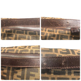 フェンディ FENDI ズッカ マンマ ワンショルダーバッグ ブラウン ナイロンジャガード レディース ショルダーバッグ