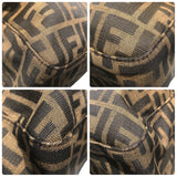 フェンディ FENDI ズッカ マンマ ワンショルダーバッグ ブラウン ナイロンジャガード レディース ショルダーバッグ