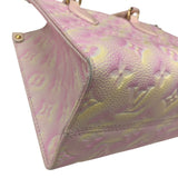 ルイ・ヴィトン LOUIS VUITTON オンザゴーPM サマースターダスト ハンドバッグ M46168 ゴールド金具 モノグラム・アンプラント サマースターダスト レディース ハンドバッグ