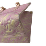 ルイ・ヴィトン LOUIS VUITTON オンザゴーPM サマースターダスト ハンドバッグ M46168 ゴールド金具 モノグラム・アンプラント サマースターダスト レディース ハンドバッグ