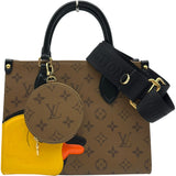 ルイ・ヴィトン LOUIS VUITTON オンザゴーPM Sun Yitianコラボ M47199 ブラウン モノグラム・リバース レディース ショルダーバッグ