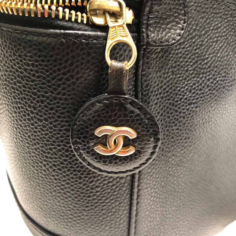 シャネル CHANEL ココマークバニティバッグ A01998 ブラック GD金具