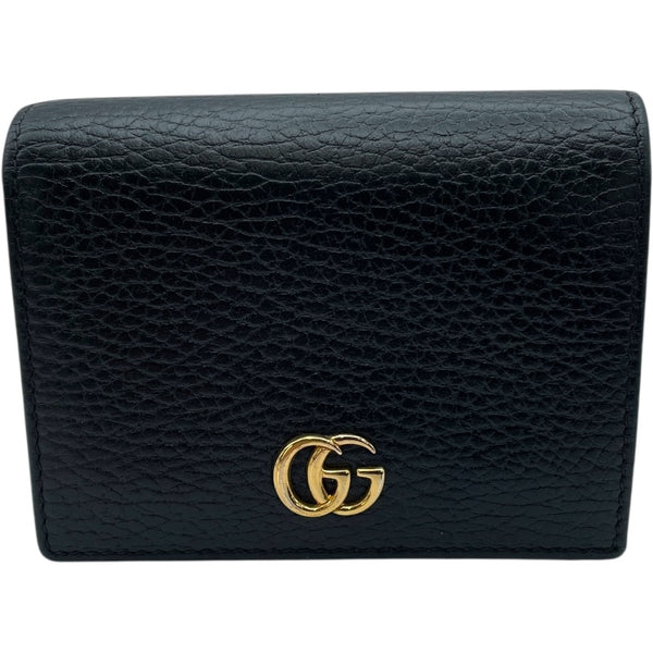 グッチ GUCCI ダブルG カードケースウォレット 456126 ブラック レザー