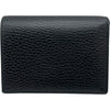 グッチ GUCCI ダブルG カードケースウォレット 456126 ブラック レザー ユニセックス 二つ折り財布