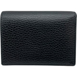 グッチ GUCCI ダブルG カードケースウォレット 456126 ブラック レザー ユニセックス 二つ折り財布