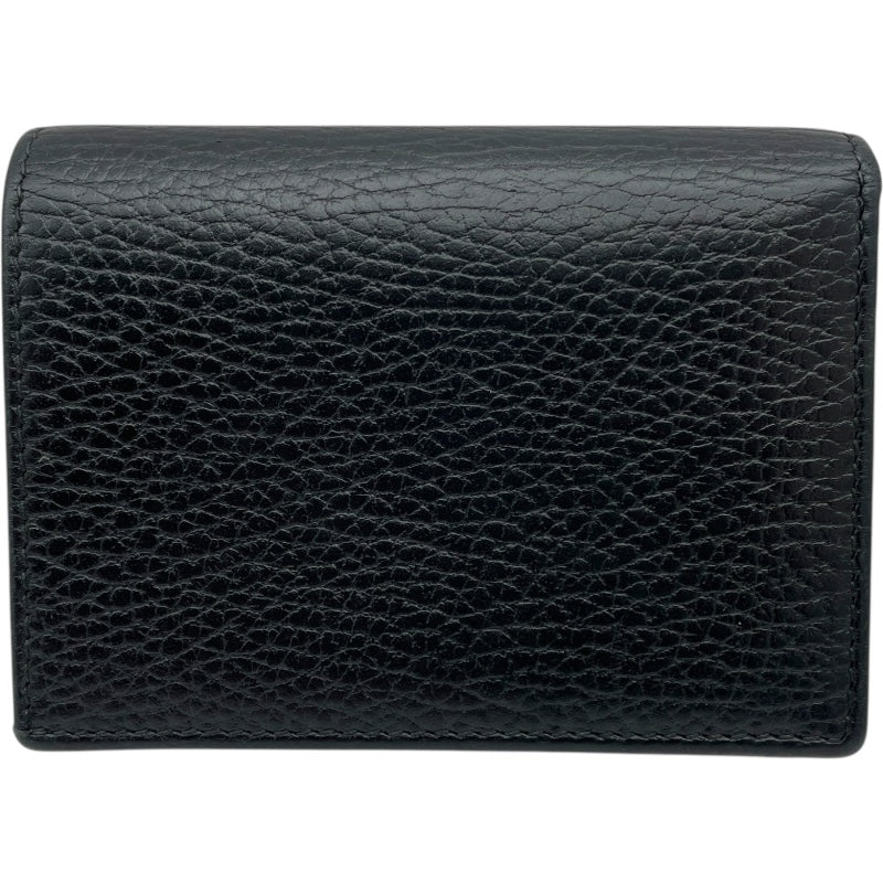 グッチ GUCCI ダブルG カードケースウォレット 456126 ブラック レザー