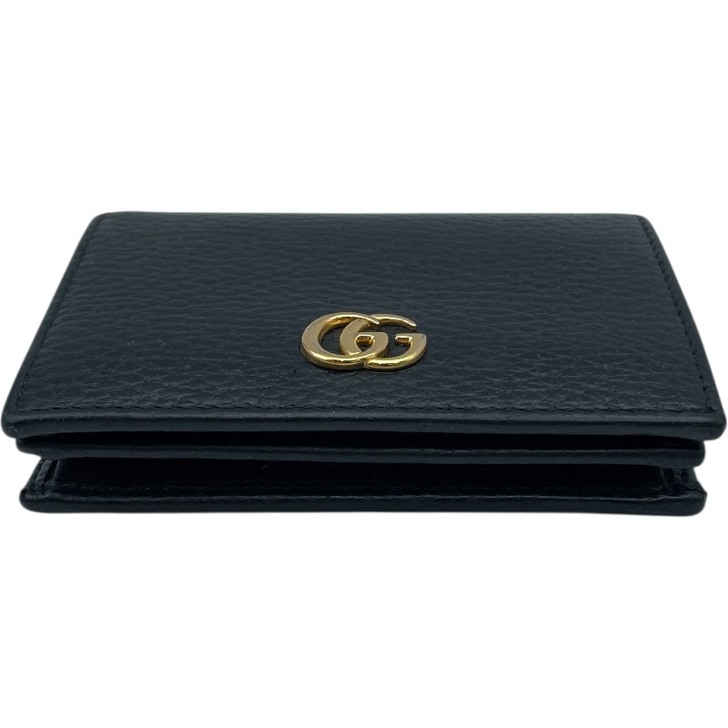 グッチ GUCCI ダブルG カードケースウォレット 456126 ブラック レザー