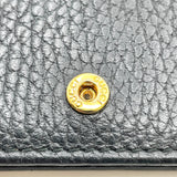 グッチ GUCCI ダブルG カードケースウォレット 456126 ブラック レザー ユニセックス 二つ折り財布
