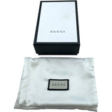 グッチ GUCCI ダブルG カードケースウォレット 456126 ブラック レザー ユニセックス 二つ折り財布