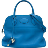 エルメス HERMES ボリード31 A刻印 ブルーザンジバル シルバー金具 トリヨン レディース ショルダーバッグ