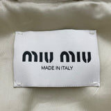 ミュウミュウ miu miu キルティングテクニカルポンジェブルゾン ML1311 ベージュ ナイロン レディース ブルゾン