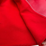 ルイ・ヴィトン LOUIS VUITTON ジャイアントモノグラムフーデッドコート FMCO07 レッド ウール レディース その他アウター
