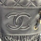 シャネル CHANEL CCマークレースアップレザーブーツ G37956 ブラック レザー レディース ブーツ