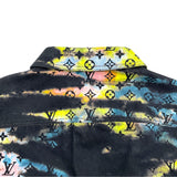 ルイ・ヴィトン LOUIS VUITTON モノグラム総柄デニムシャツジャケット HLA10W ブラック コットン メンズ デニムジャケット