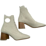 エルメス HERMES ヴォルヴェール ニットショートブーツ ベージュ レディース ブーツ