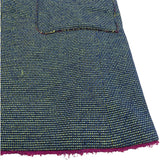 シャネル CHANEL ノーカラーツイードワンピース P45868 ブルー ポリエステル レディース ワンピース