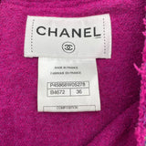 シャネル CHANEL ノーカラーツイードワンピース P45868 ブルー ポリエステル レディース ワンピース