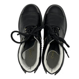 シャネル CHANEL チェーン装飾レザーショートブーツ G39332 ブラック レザー レディース ブーツ