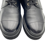 シャネル CHANEL チェーン装飾レザーショートブーツ G39332 ブラック レザー レディース ブーツ