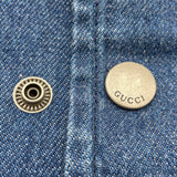 グッチ GUCCI デニム切替スタジアムジャケット 783819 ブルー コットン メンズ その他アウター