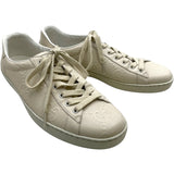 グッチ GUCCI GGレザーローカットスニーカー 625787 アイボリー GGレザー メンズ スニーカー