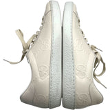 グッチ GUCCI GGレザーローカットスニーカー 625787 アイボリー GGレザー メンズ スニーカー