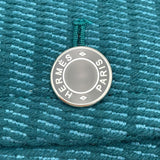 エルメス HERMES セリエボタンカシミヤフーデッドジャケット グリーン カシミヤ レディース その他アウター