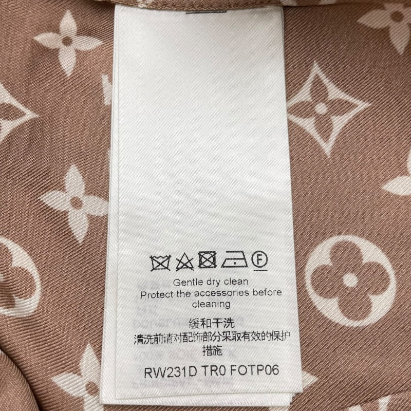 ルイ・ヴィトン LOUIS VUITTON モノグラム総柄シルクシャツ FOTP06
